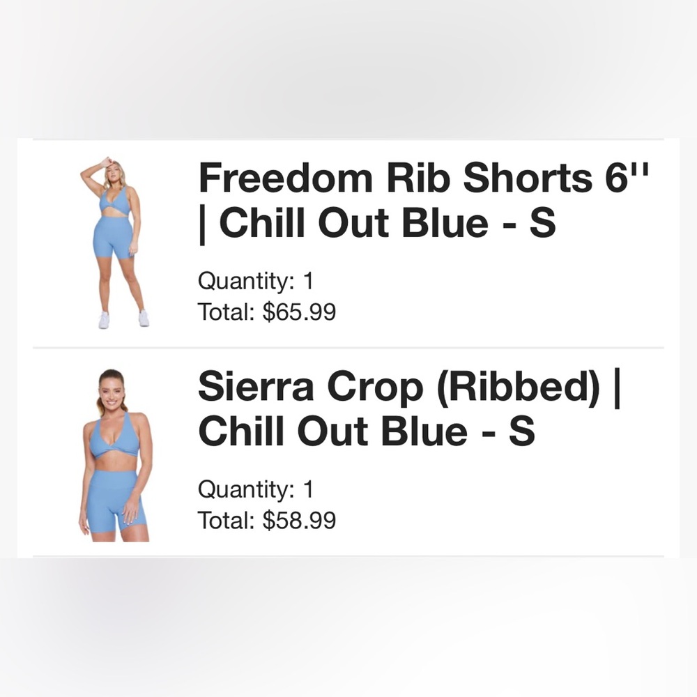 Chill Out Blue Ribbed Crop Top and Shorts Set